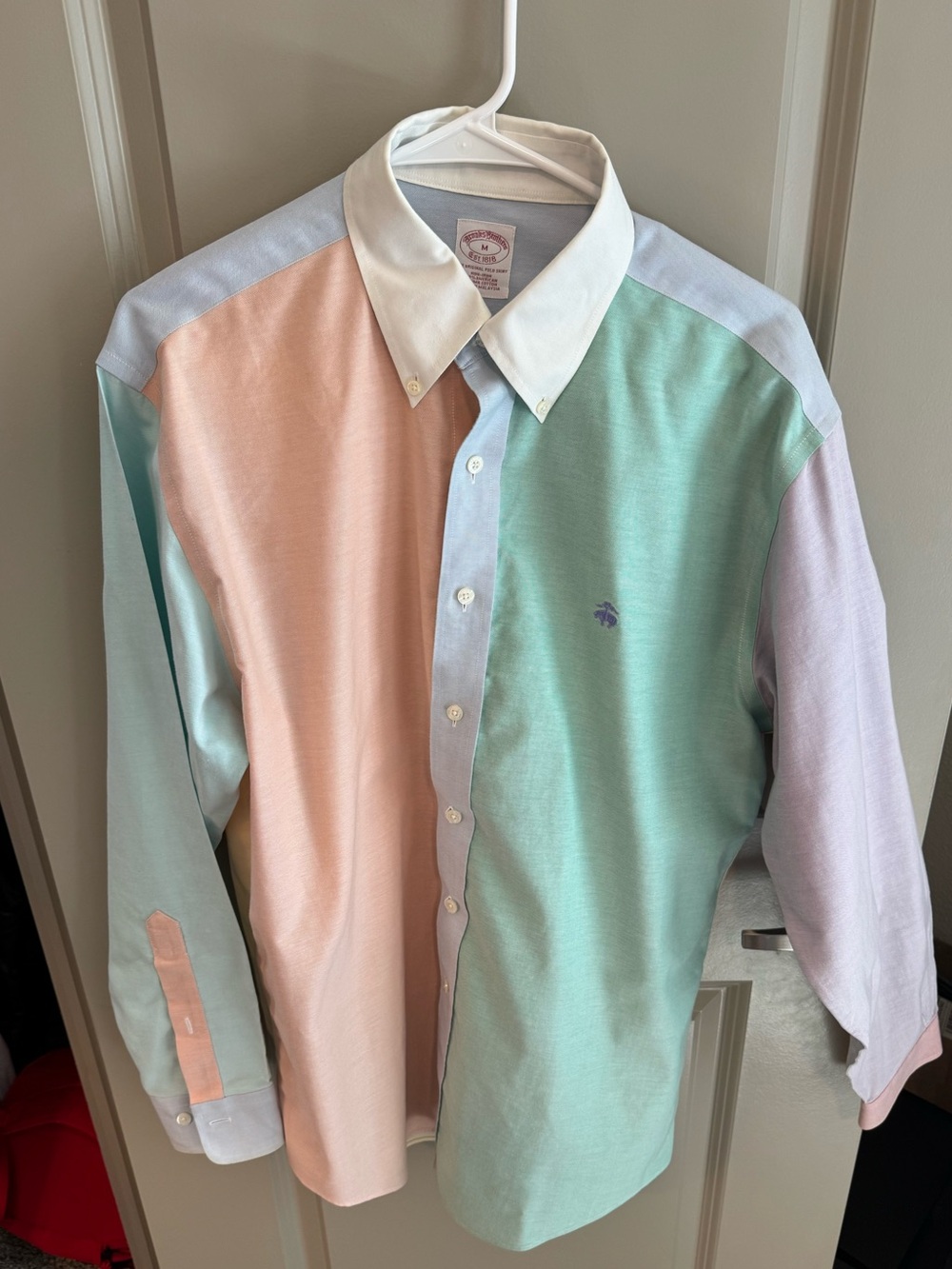 Brooks Brothers Pastel Colorblock Button-Down Shirt